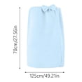 thumbnail image 3 of fsxdhpcsgfc Kids Wearable Bath Towel Robe Absorbent Bathing Wrap For Children Toddler Swimming Beach, 3 of 4