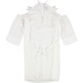 thumbnail image 1 of Vestido con hombros descubiertos bar III Apliques de encaje para mujer Blanco Extra Pequeño, 1 of 2
