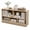 Light Natural, variant on Costway Kids 2-Shelf Bookcase 5-Cube Wood Toy Storage Cabinet Organizer Grey