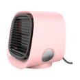 thumbnail image 2 of Teissuly Clearance Powerful, Quiet, Lightweight And Portable Space Cooler With 300ml Water Tank, Cordless&Rechargeable Desk Fan For Room And Office(Pink, ) Teissuly WER2023081500532, 2 of 8