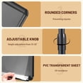 thumbnail image 4 of Soporte para letreros con pedestal Newzueby, ajustable, negro, 4 of 7