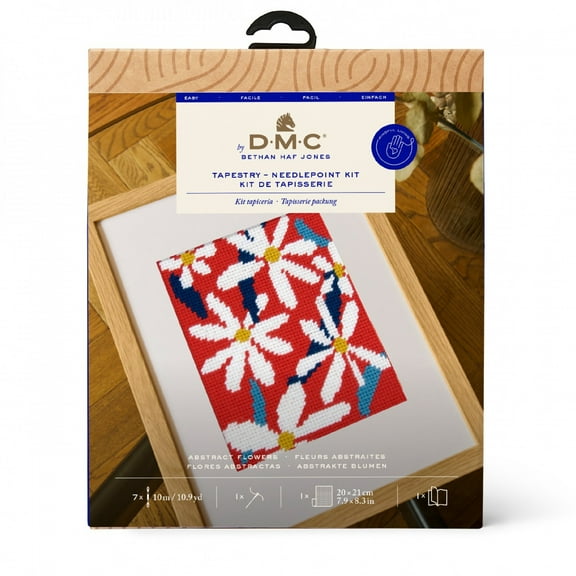 DMC Mindful Making Tapestry Kit-Abstract Flowers