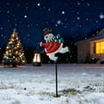 thumbnail image 2 of Christmas Solar Snowman Garden Lawn Decorative Lights,Garden Solar Light Christmas Ground Light Outdoor Xmas Yard Decor Lamp for Outside Gardens Gift Lawn Patio, 2 of 8