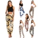 thumbnail image 2 of Pantalones de chándal casuales deportivos de cintura alta para mujer Hip Hop, 2 of 8