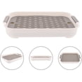 thumbnail image 3 of Rabbit Litter Box Grid Potty Trainer, 10.8 x 7.4 Inches, Guinea Pig Litter Box Anti Tip Pet Toilet Training Corner for Rabbit(White S), 3 of 6