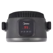 Midea 2-In-1 Heater and Fan, 4 Speed, 1,500 Watts, Digital, Adjustable Tilt, Portable, Black
