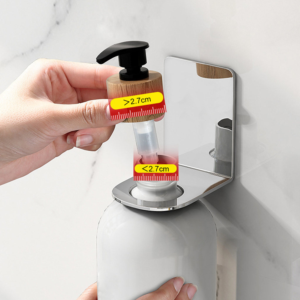 Cheers.US 8 Pcs/Set Non Drilling Adhesive Shower Gel Bottle Rack Shower  Soap Holder Hook Wall Mounted Shower Caddy for Shampoo Lotion Soap Liquid  Dispenser Bottle 