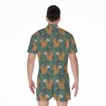 thumbnail image 2 of Squirrel Knitted Pattern Short Sleeve Men'S Rompers Casual Summer Jumpsuits Outfit, 2 of 4