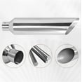 thumbnail image 5 of 4" Inlet 8" Outlet 36" Tall Diesel Exhaust Stack Tip Polished Stainless Steel, 5 of 8