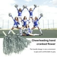 thumbnail image 3 of 2PCS Pom Poms Cheerleading Metallic Foil Cheer Pom Poms with Plastic Handles for Rooters Cheering Squad Team Spirit Sports, 3 of 7