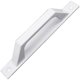 thumbnail image 1 of Manija de puerta de aluminio montada en vidrio y plástico para cocina, manija de puerta de aleación de aluminio, color blanco, 1 of 4