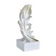thumbnail image 1 of Estatua de plumas de resina, figura decorativa de colección, figura única y versátil. Blanco 95x82x21cm, 1 of 9
