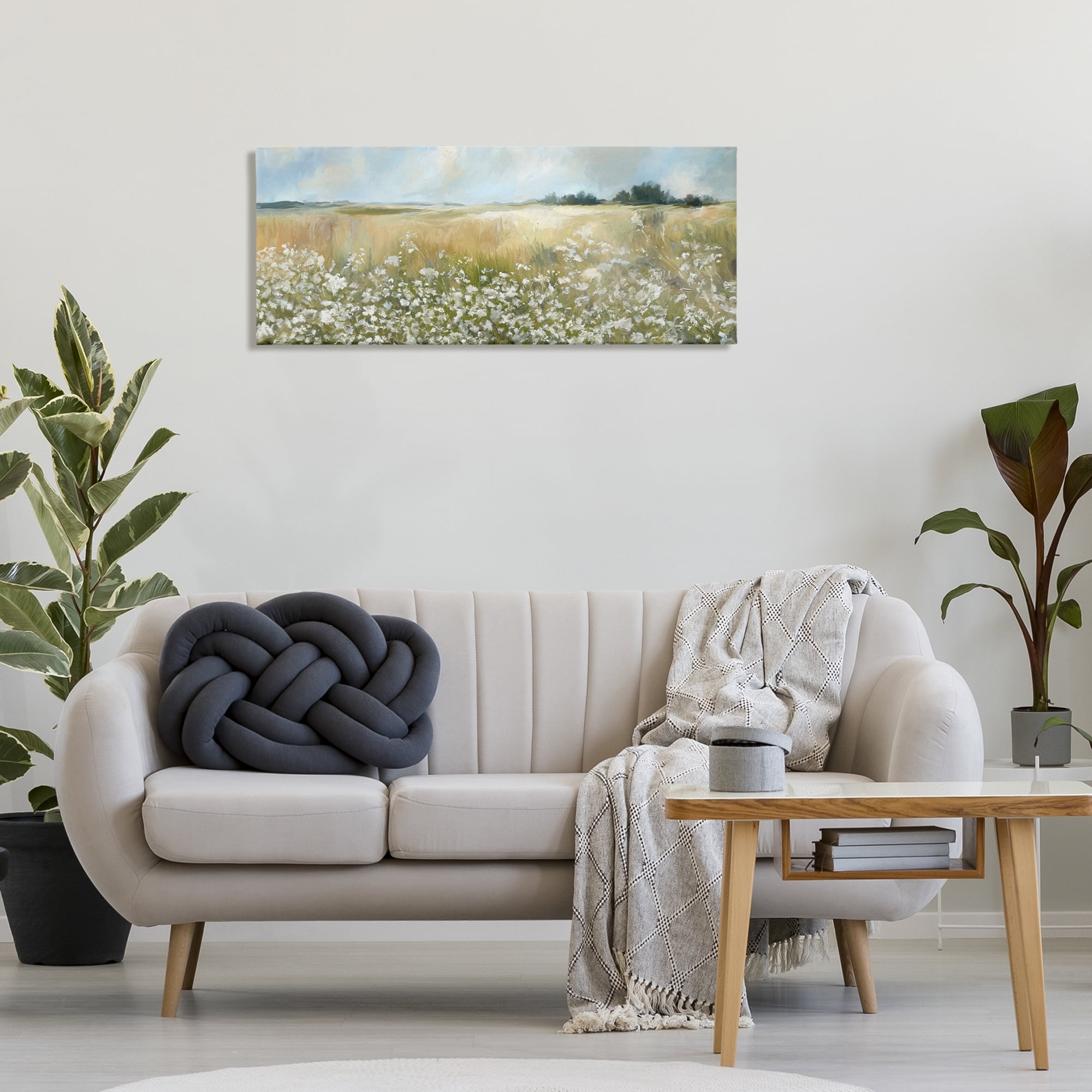 Stupell Industries Panoramic Prairie Horses Landscape & Nature Photography Wrapped Canvas Art Print Wall Art, 40 x 17