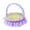 Purple, variant on FVDPWYE Flower basket for weddings, woven baskets, portable, beautiful basket for flower Purple
