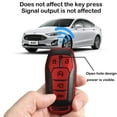 thumbnail image 4 of for Ford Key fob Cover,Texture case,with Keychain,Key Shell/Skin,5-Buttons fit 2016 2017 Explorer for Mustang Fusion MKZ MKC Remote Key Vehicle Accessories Keychain, 4 of 6