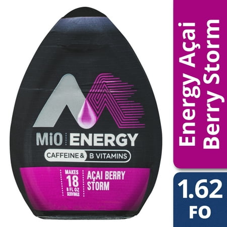 (12 Pack) MiO Energy Acai Berry Storm Liquid Water Enhancer, 1.62 fl oz