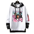 thumbnail image 1 of Sudaderas de forro polar con estampado de rapero, sudaderas con capucha sueltas informales de gran tamaño, cintas con letras, Sudadera con capucha Y2k, ropa de calle, Jersey Unisex, Top de retazos, 1 of 4