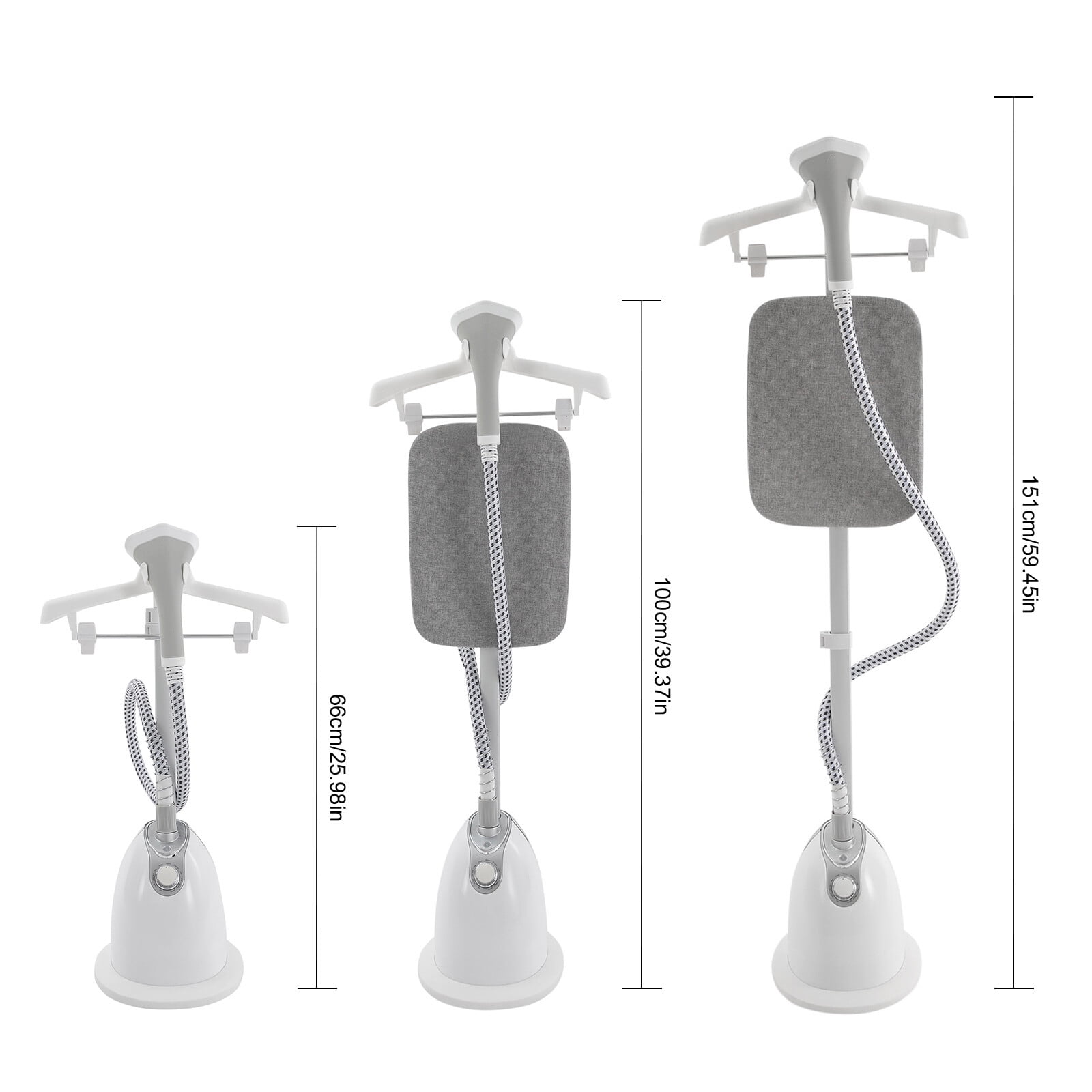 SENDERPICK 1350W White Professional Standing Garment Steamer w/Ironing Board&Garment Hanger