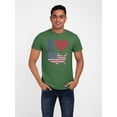 thumbnail image 3 of 4th of July I Heart Love America Halftone Mens T Shirt, 3 of 5