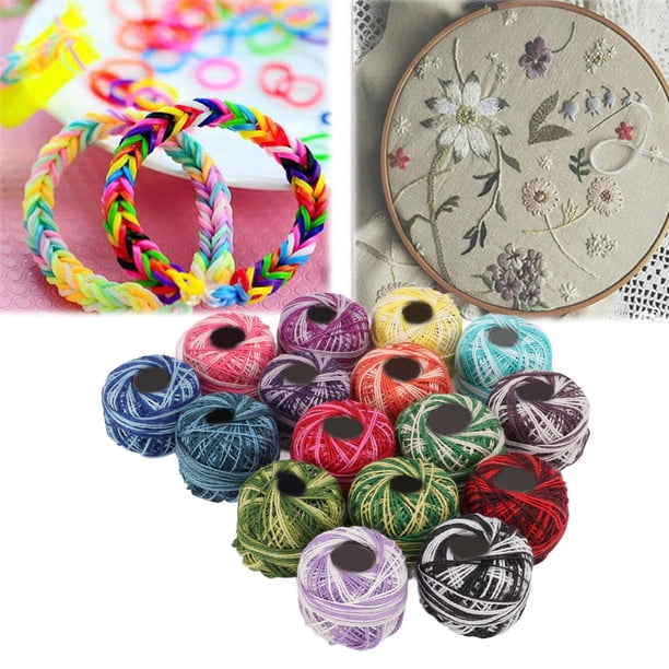 Hilo de Algodón, Puntada de Cruz de Hilo de Crochet Suave Para Aficiones Experimentos para principios