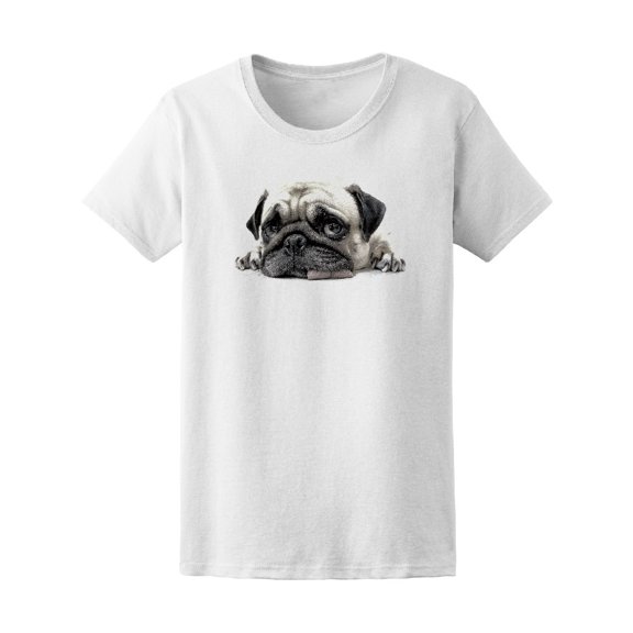 Pug Dog Sketch Tee Women's -Image by Shutterstock