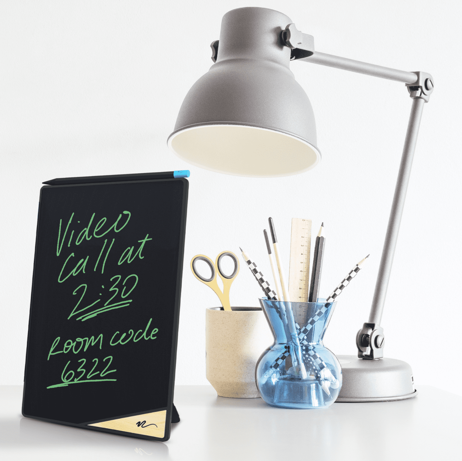 Boogie Board VersaBoard Reusable Writing Tablet 8.5" with Kickstand, Onyx Black