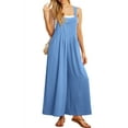 thumbnail image 5 of Cueply Women's Overalls Jumpsuits Casual Loose Adjustable Straps Wide Leg Long Pant with Pockets, 5 of 9