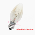 thumbnail image 3 of uds E12 bombilla de luz 220V 10W C7 bombilla puntiaguda E12 tornillo pequeño lámpara de sal difusor de Aroma luz nocturna lámpara incandescente bombilla de tungsteno Kuyhfg Sin marca, 3 of 4