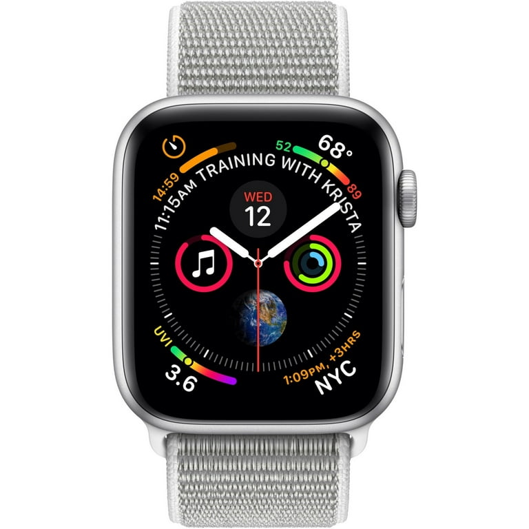 Apple Watch Series 4 GPS, 44mm Silver Aluminum Case with Seashell