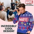 thumbnail image 3 of Suéter Navideño Feo Marvel de Punto Azul Talla L, 3 of 5