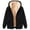 A-Black729, variant on Wxolcjlv Solid Fleece Lined Zip‑Up Hooded Jackets for Women Long Sleeve Outerwear Tops