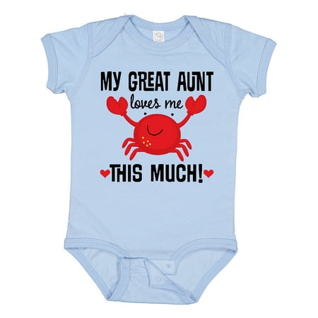 

Inktastic My Great Aunt Loves Me Gift Baby Boy or Baby Girl Bodysuit