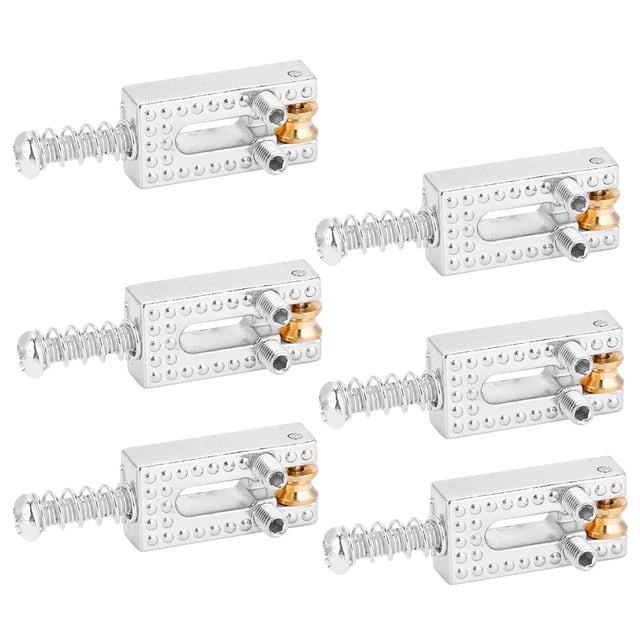 Sillín para guitarra eléctrica, 6 piezas de sillines de guitarra con puente de guitarra Sillín de guitarra de aspecto llamativo