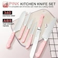 thumbnail image 2 of Kitchen Knife Set, 14-Piece Triple Riveted Knife Block Set, High Carbon-Stainless Steel Chef Knife set, Razor-Sharp Knife Set with Wood Block, Cutlery Knife Set, Durable & Dishwasher Safe, 2 of 8