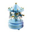 thumbnail image 1 of Caja de música de carrusel Caja de música de juguete creativa para ni?os Adorno para hornear pasteles Decoración de Navidad Regalo de cumplea?os, Azul ZefeiWu 8390614072756, 1 of 1