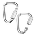 thumbnail image 1 of Conector rápido de enlace de 2 paquetes, M12 1/2" acero inoxidable 316, enlaces de cadena de reparación para columpios, camping, senderismo, mochila, anillo de llave de torsión [plata], 1 of 6