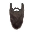 thumbnail image 2 of Soidarity Barbas postizas fáciles de usar para disfraces de Halloween Aplicaciones amplias y bien pensadas Amplia escala Cuidado del cabello Gris 40x21cm, 2 of 6