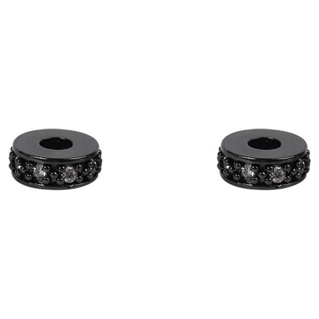 maskred Beads for Bracelets Making Large Hole Spacer Small Zirconia Cubic Bracelet Exquisite Rhinestones for Crafts for DIY Type 4 2Set