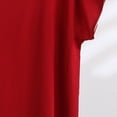 thumbnail image 5 of Nmnitkp Oversized Women's Short Sleeve T-Shirts Solid Color Crew Neck Short Sleeve T-Shirt, Loose Fit Casual Summer Tops for Women Daily Wear Wine,3XL, 5 of 5