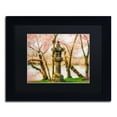 thumbnail image 2 of Trademark Fine Art "Japanese Stone Lantern" Canvas Art by Lois Bryan, Black Mat, Black Frame, 2 of 4