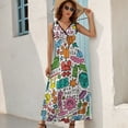 thumbnail image 6 of Harring Popular Pattern Sleeveless Dress dresses women summer birthday dress, 6 of 6