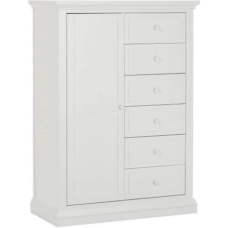 Evolur Parker Chifforobe - Winter White