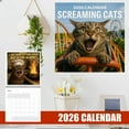 thumbnail image 2 of 2026 Wall Calendar With Whimsical Screaming Cats Artwork For 12 Months Of Humor, Cute & Humorous New Year Design To Brighten Your Space, Perfect Gift For Family And Friends, Big, 2 of 6