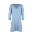 thumbnail image 5 of Vestido de cuello en V para mujer, nuevo vestido coreano sólido elegante, minivestido holgado de oficina para mujer, 5 of 5