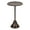 Bronze, variant on Kate and Laurel Sanzo Modern Pedestal Side Table, 9 x 9 x 23, Pewter, Decorative End Table With Hammered Tabletop