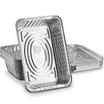 thumbnail image 3 of Half Size Diplastible 9" x 13" Disposable Aluminum Foil Pans with Lids Take-Out Container, 3 of 4