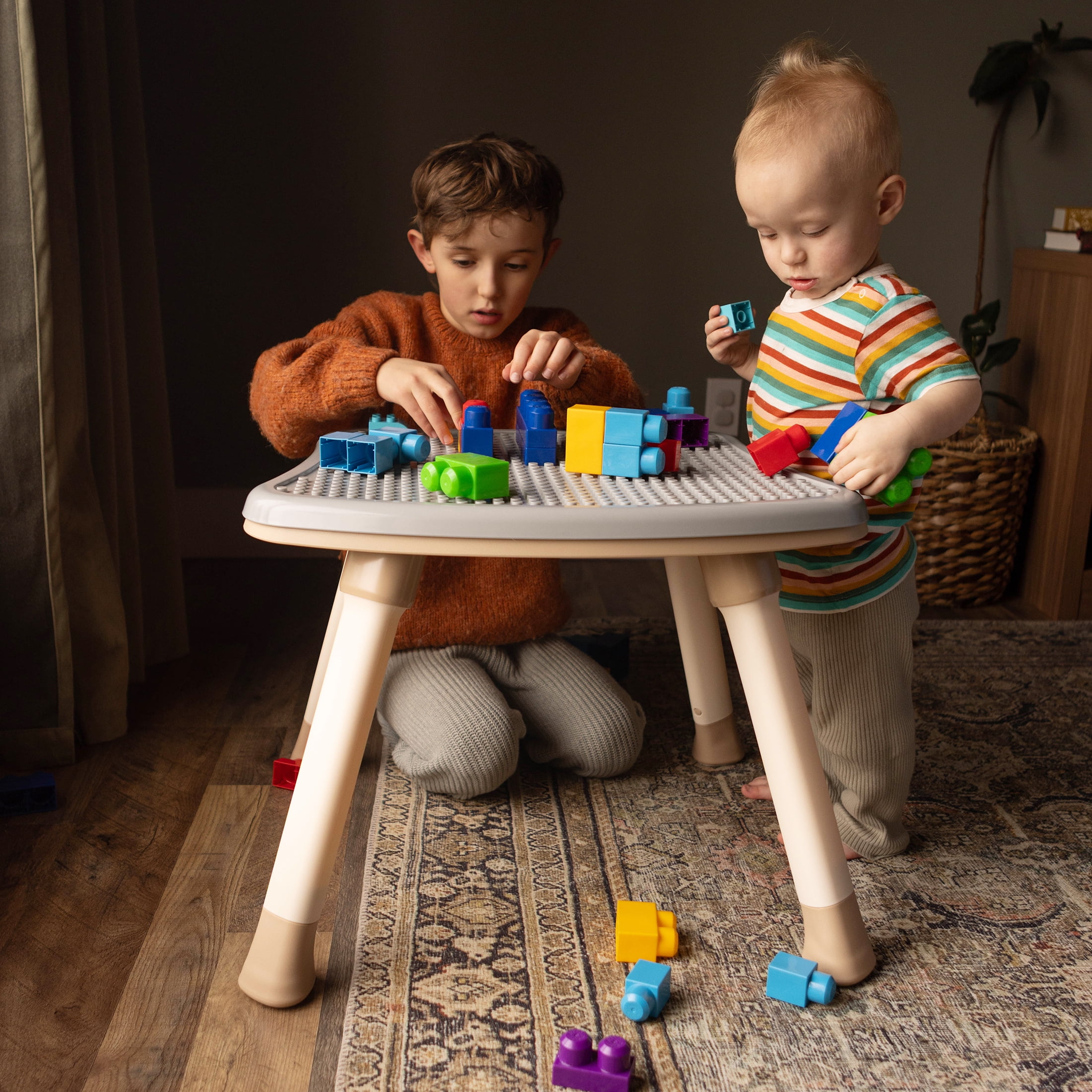 HARPPA Baby High Chair, 8 in 1 Convertible Highchair for Babies & Toddlers, Khaki
