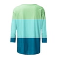thumbnail image 5 of Oalirro Summer Blouses Autumn Round Neck Long Sleeve Printed Womens Tops Green M, 5 of 5