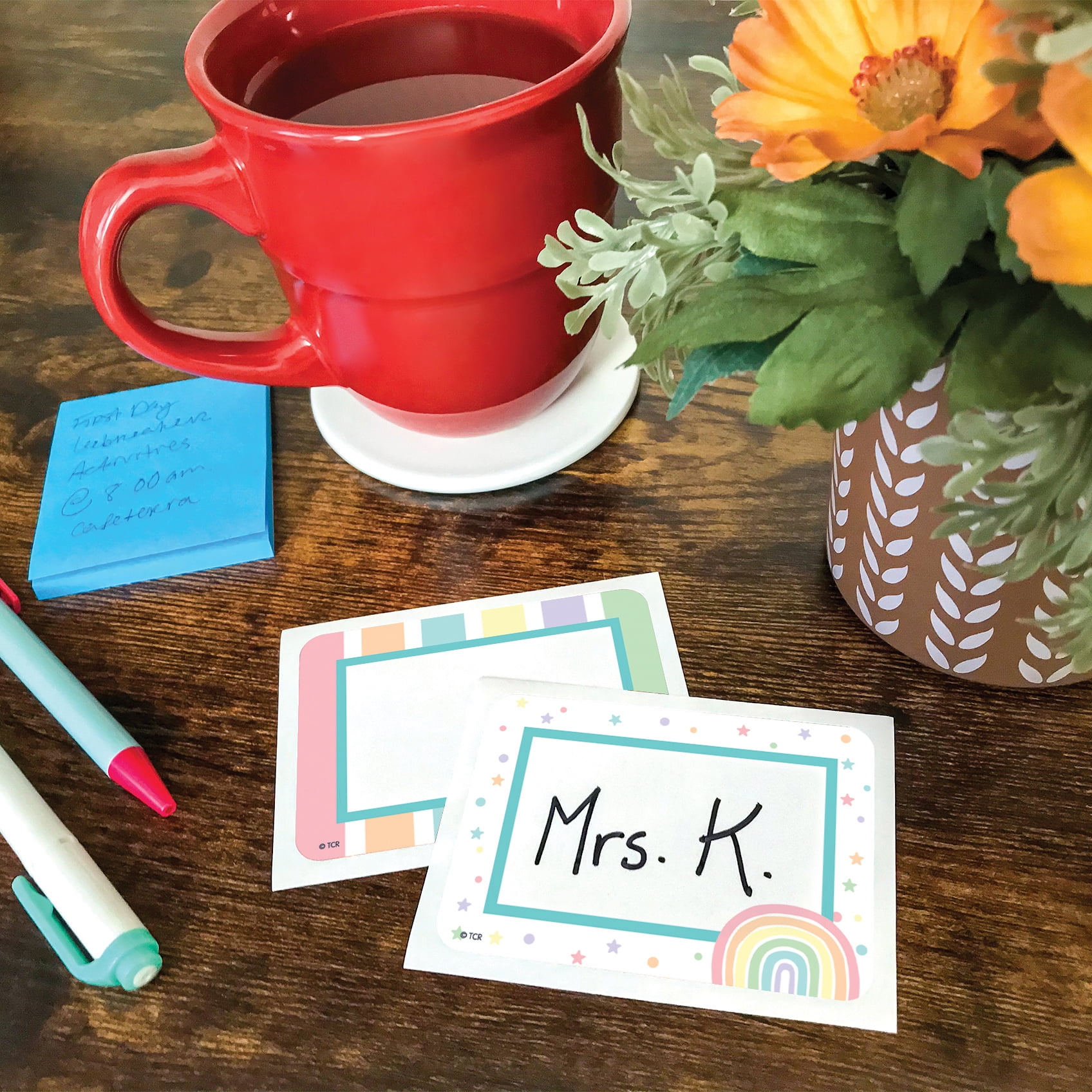 Teacher Created Resources Pastel Pop Name Tags / Labels Multi-Pack, 36 Per Pack, 6 Packs