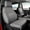 Leather (Gray), variant on coverdream F150 Seat Covers Full Set for 2015-2020 Ford F150 SuperCrew XL,XLT & 2017-2022 F250/F350 Crew Cab XL,XLT Pickup,Rear no Armrest - Waterproof Leather Car Seat Protector(Black Carbon Fiber)